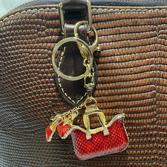 Bag Charm Key Chain Red Purse, NWOT - Picture 2 of 2